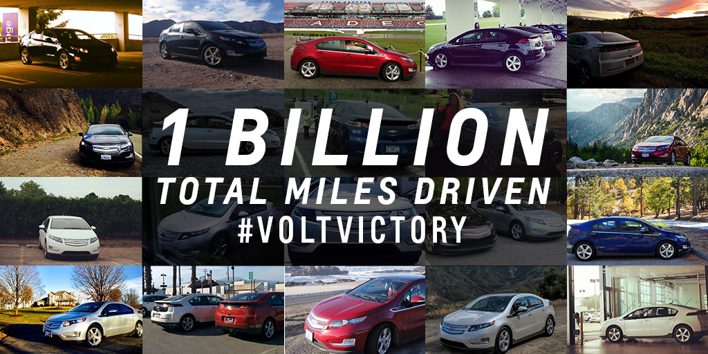 The Chevy Volt is 1 Billion Miles Strong