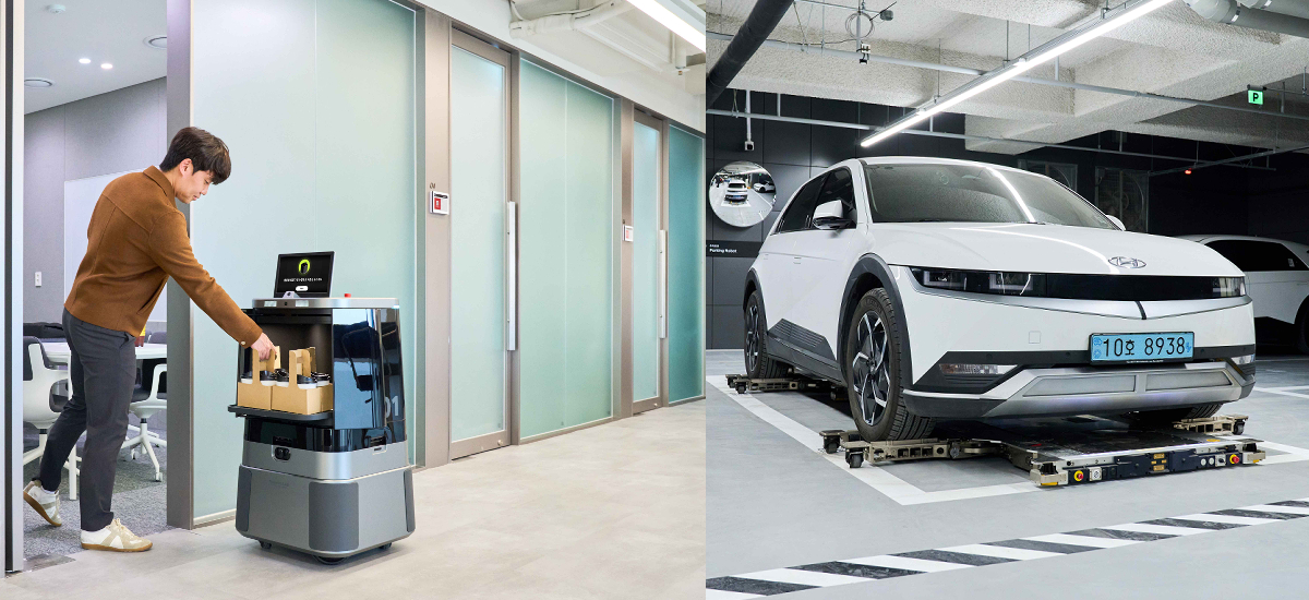 NowCar Automatic Parking Robot DAL-e Delivery Robot Charging Smart Building