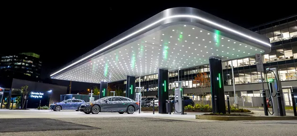 NowCar Mercedes-Benz Starbucks BEV Charging Stations